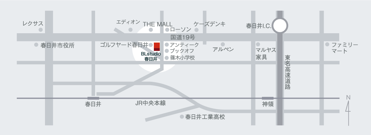 春日井店 map