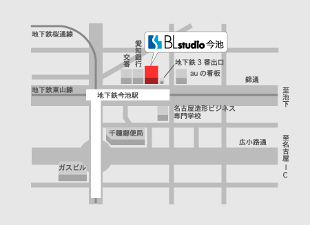 BLstudio今池店 地図